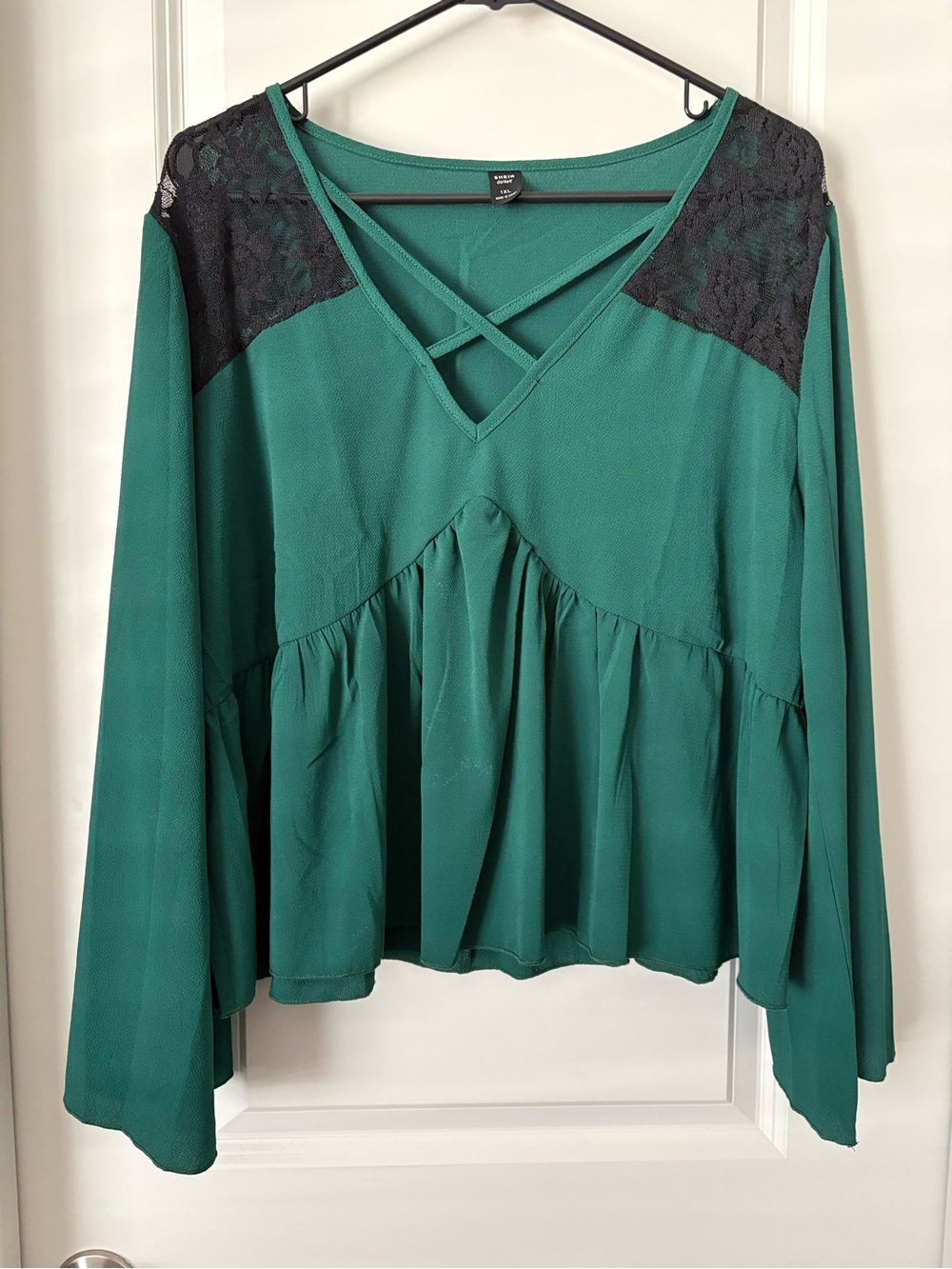 SHEIN green top